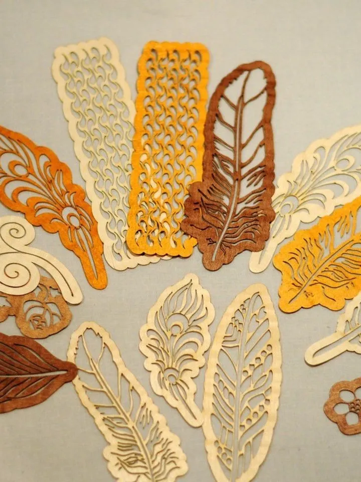 Digital Template Cnc Router Files Feathers Cnc Files for Wood Laser Cut Pattern