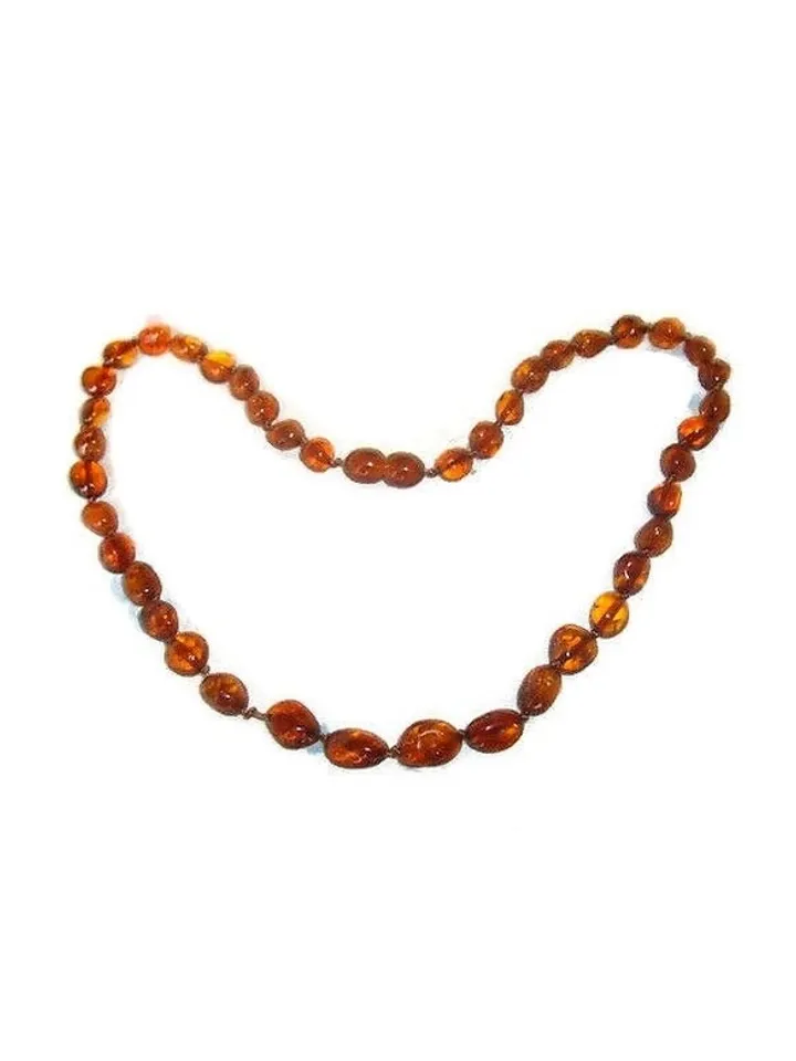 Natural Amber Small Necklace Healing Baltic Amber Stone Jewelry Choker necklace For Young Women beads necklace For Children 6 Years And Up 40 cm (15.75 in)