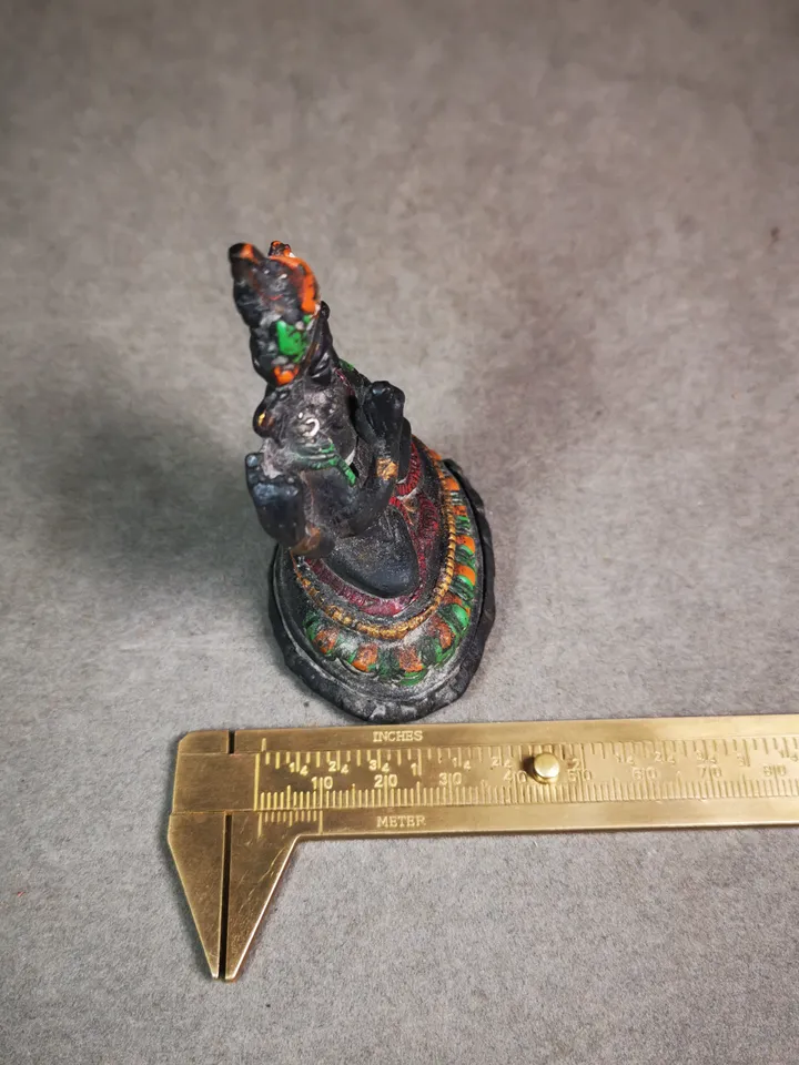 Gandhanra Antique Colored Tibetan Buddha Statue,Chenrezig, Four Arms,Padmapani, Avalokitesvara,Kuanyin,80 Years Old
