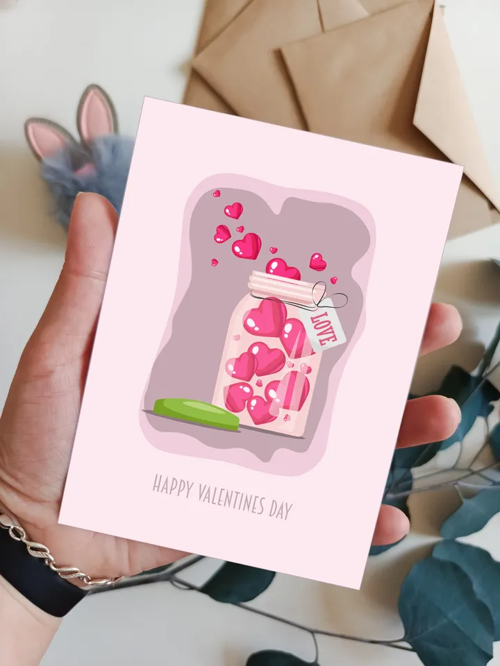 "Hearts" postcards
