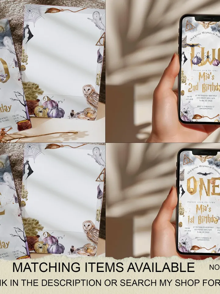 The Chosen One Birthday Party; Photo Banner Wizard Birthday Party; Magic School 1st Birthday; Editable Wizarding World PhotoProp Banner; a1