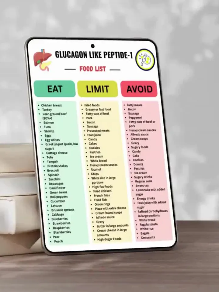 glp 1 diet plan pdf free download Glucagon like peptide-1 Food List Printable, Glp 1 Foods List Glp 1 Diet Plan, Glp 1 Chart, Glp 1 Food Guide, Eat Limit Avoid Meal Plans PDF $6.65