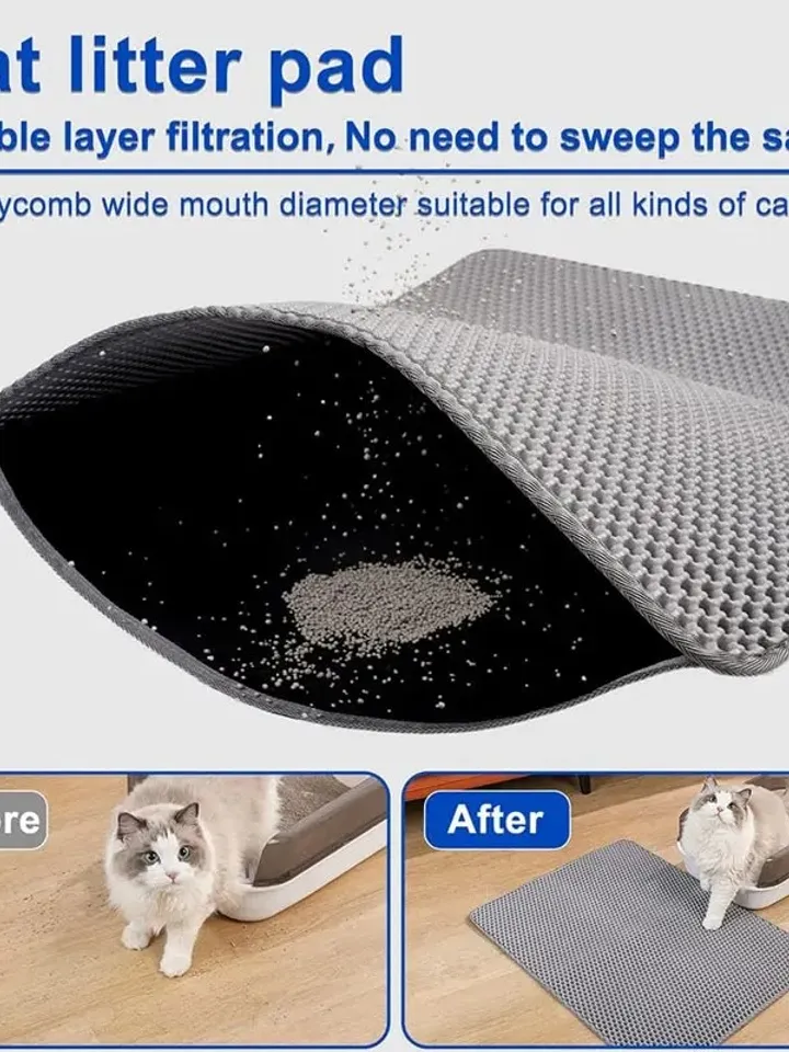 pet litter mat traps