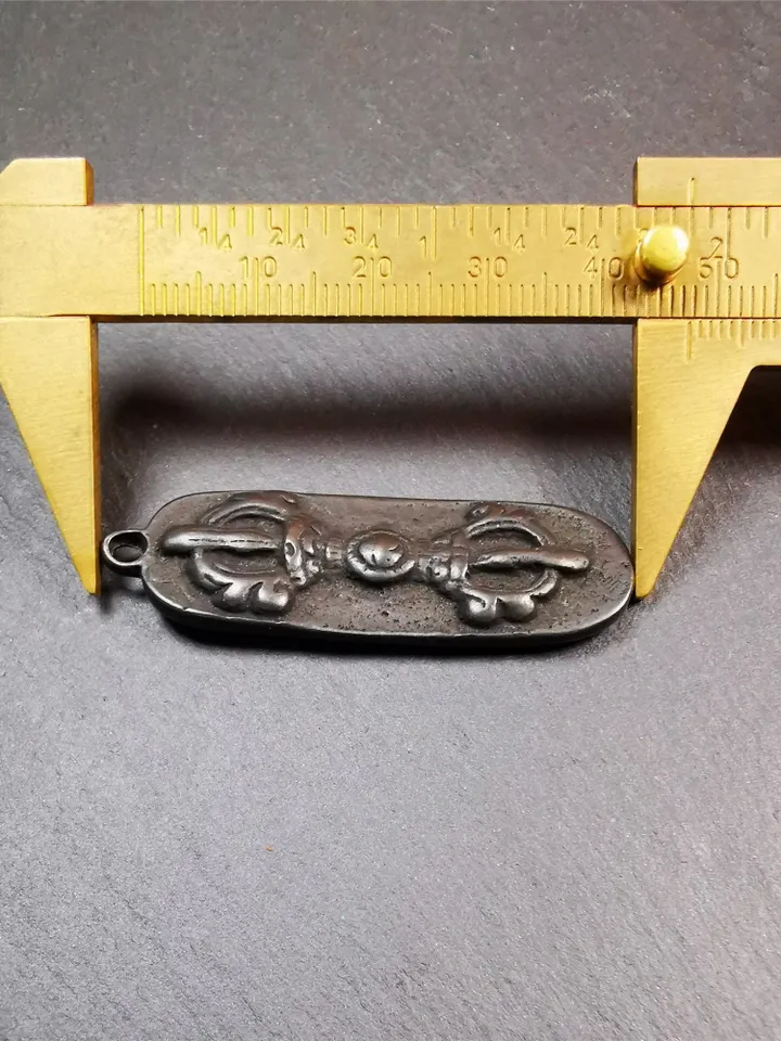 Gandhanra Handmade Tibetan Budhist Amulet,Vajra Dorje, Protective Pendant,1.96&quot;