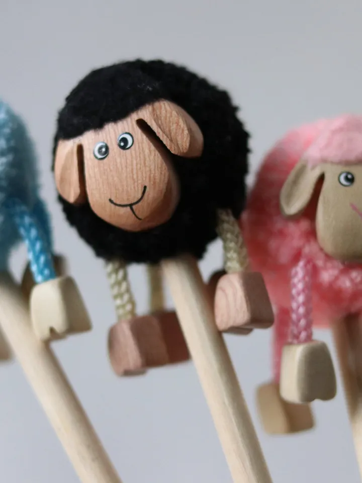 Personalised pencil topper funny gift for kids party bags fillers cute Lamb favours farmer gift