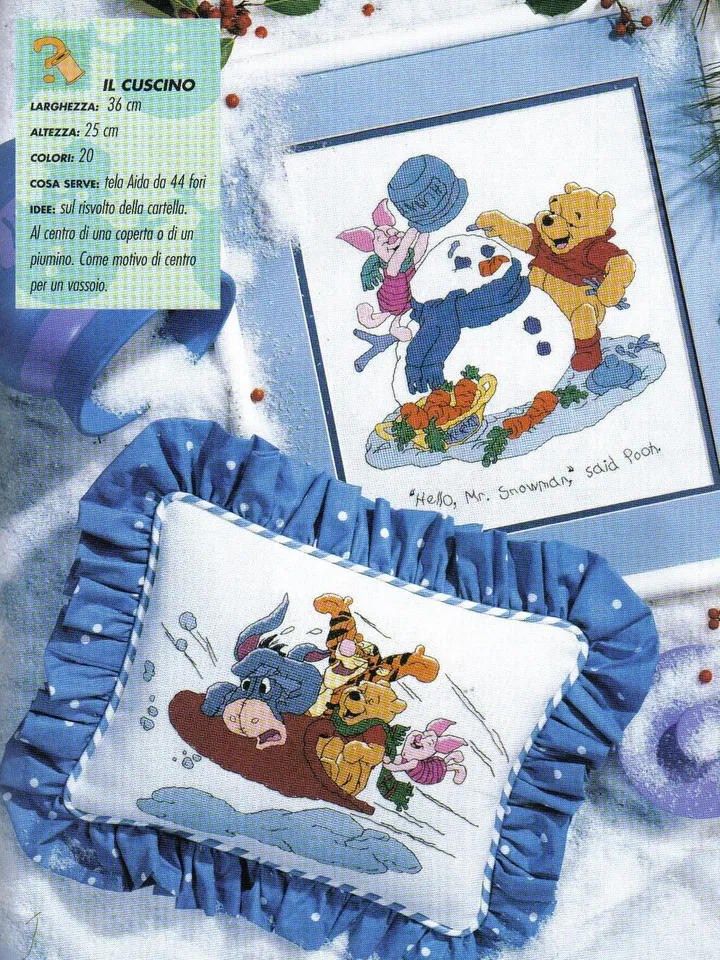 Winnie Pooh and Friends Cross Stitch Pattern Digital Download PDF