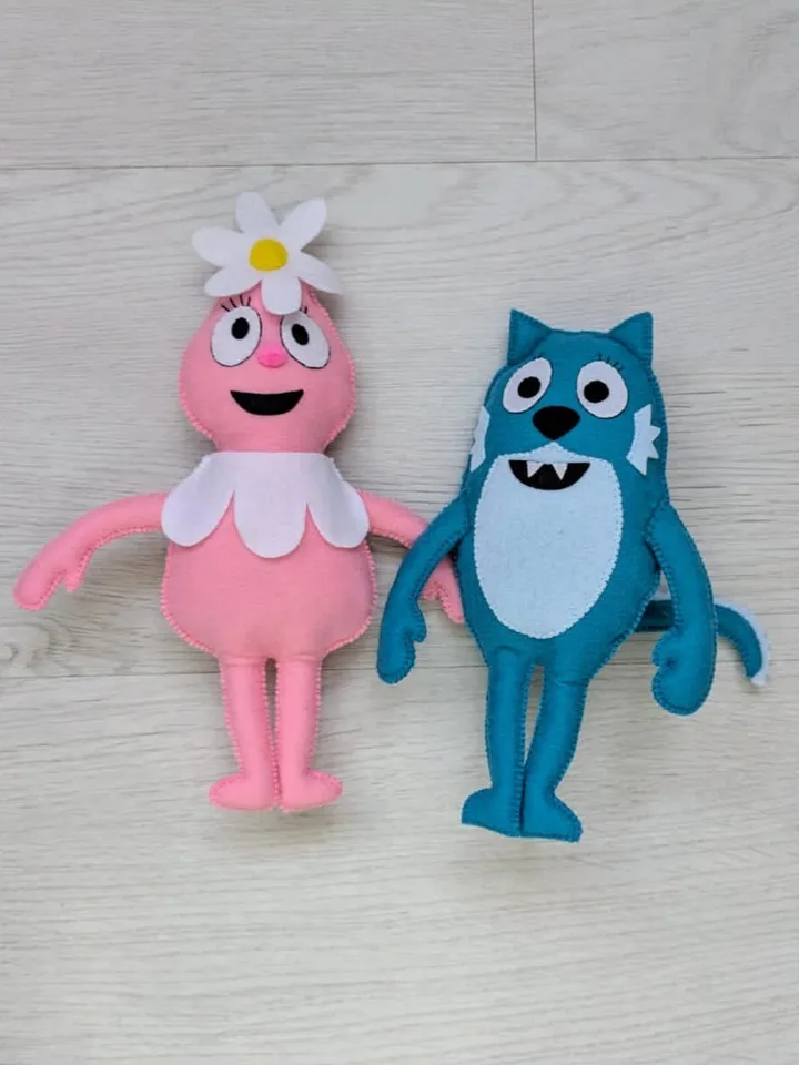Yo Gabba Gabba! Felt toy Foofa, Toodee, Muno, Brobee, Plex