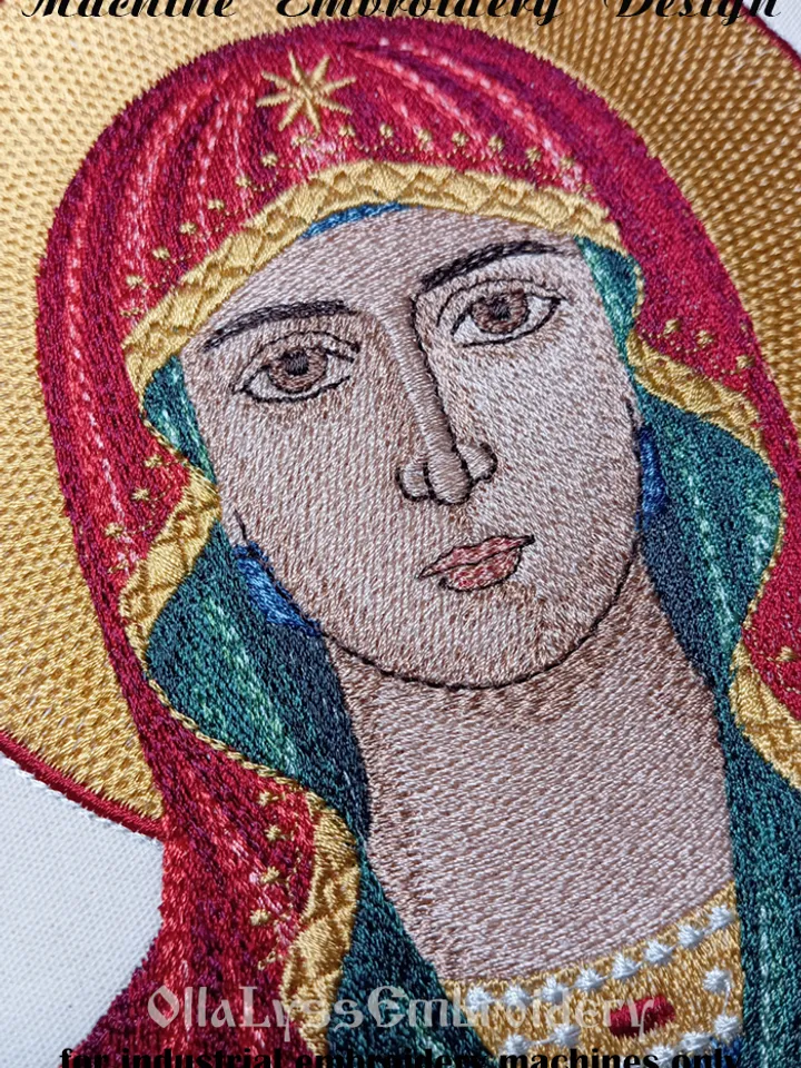 Our Lady of the Sign embroidery design