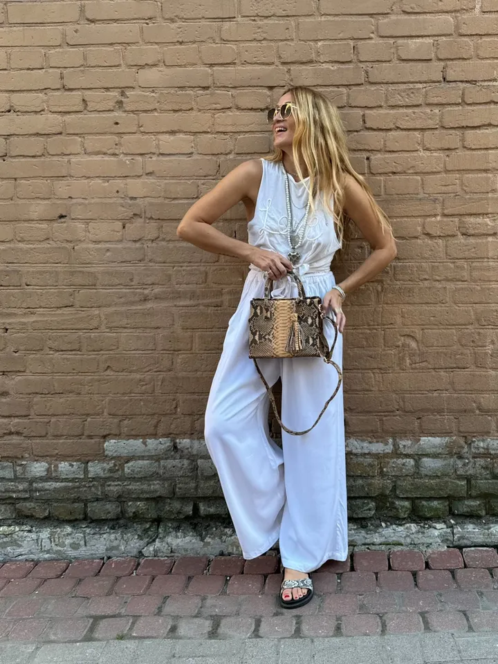 Top handle beige classy MORA genuine python skin bag | exotic leather bags | Elegant everyday women purse | snakeskin bag| designer bag