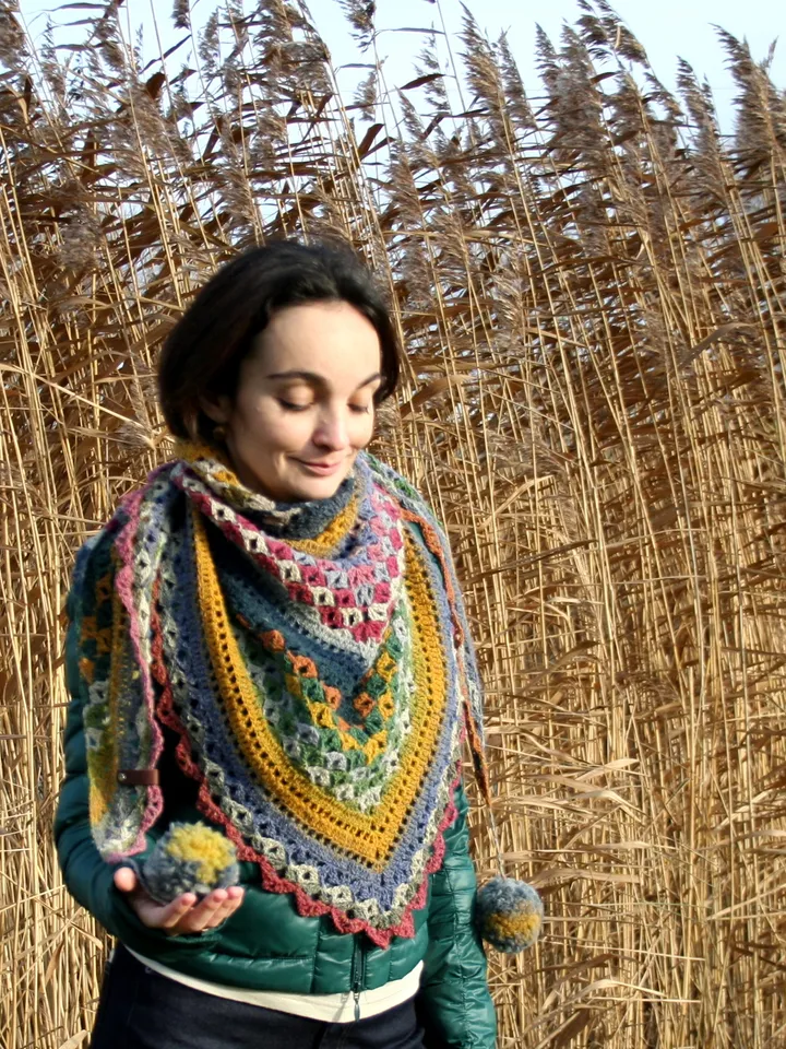 Crochet Pattern Shawl Village Fair PDF