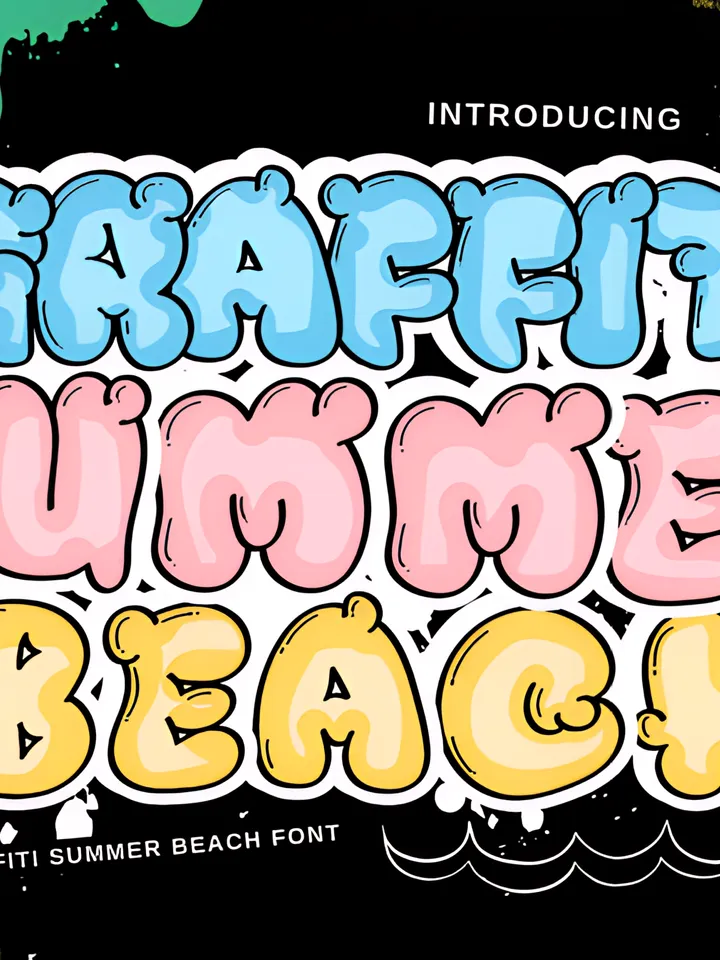 Graffiti Summer Beach Font