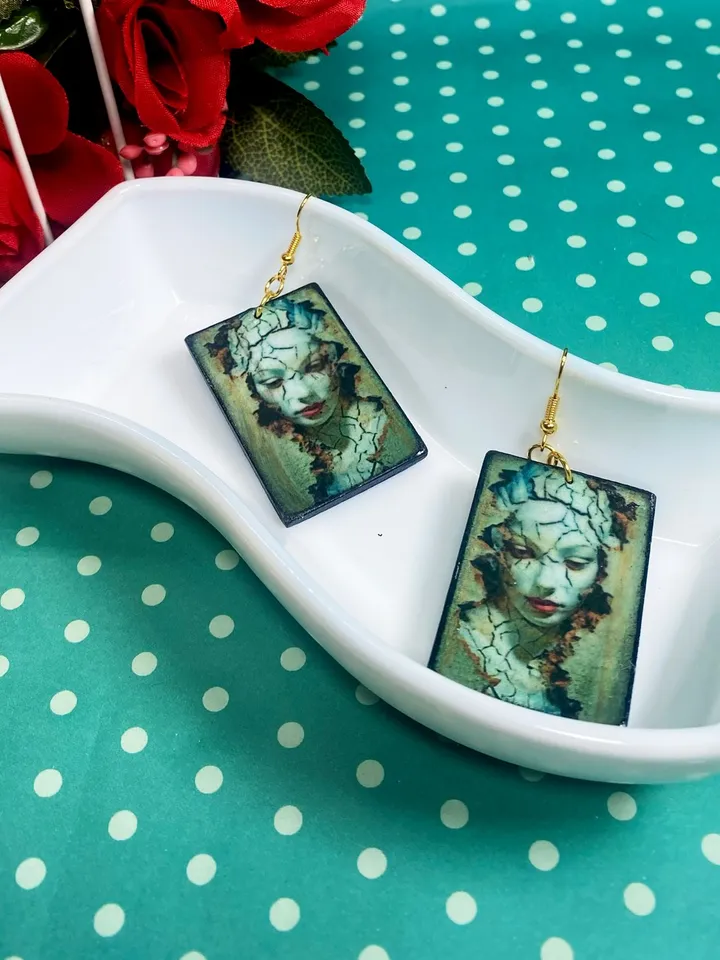 Handmade earrings.Handmade jewelry. Author's design.