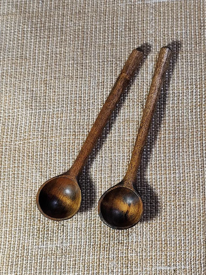 Handmade small wooden spoon, 9th anniversary willow wood, Dessert willow spoon, Measuring spoon, Wooden gift tea lovers