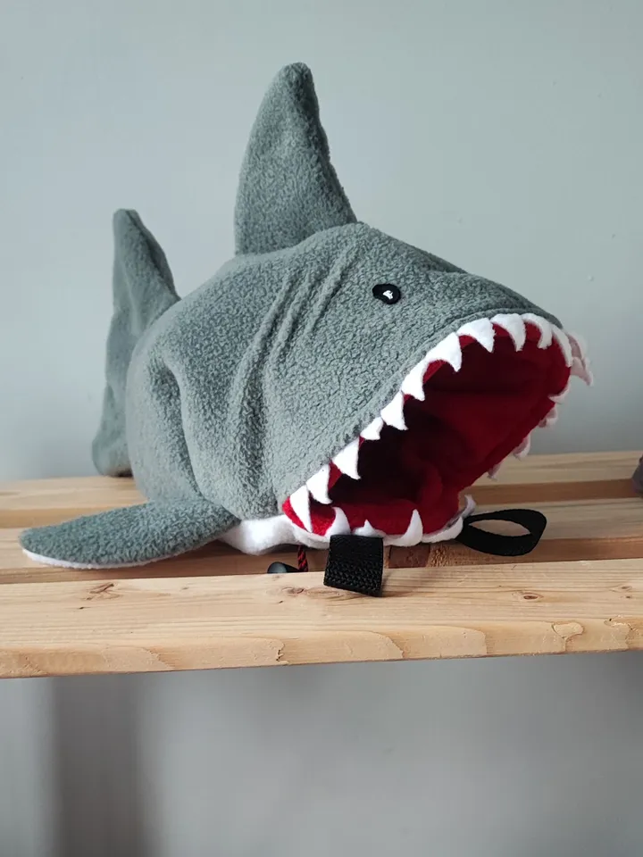 Chalk bag Shark bite Grey for rock climbing