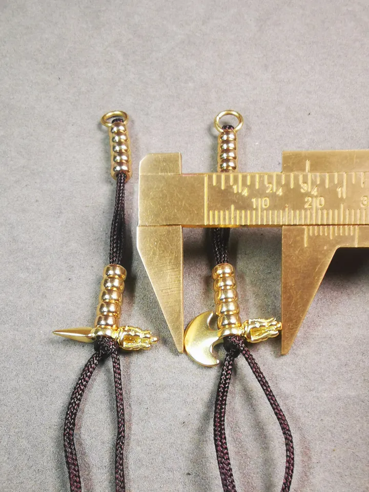 Gandhanra Handmade Tibetan Buddhist Mala Counters,Prayer Bead Counters,with Kila and Kartika Pendant,Made of Brass