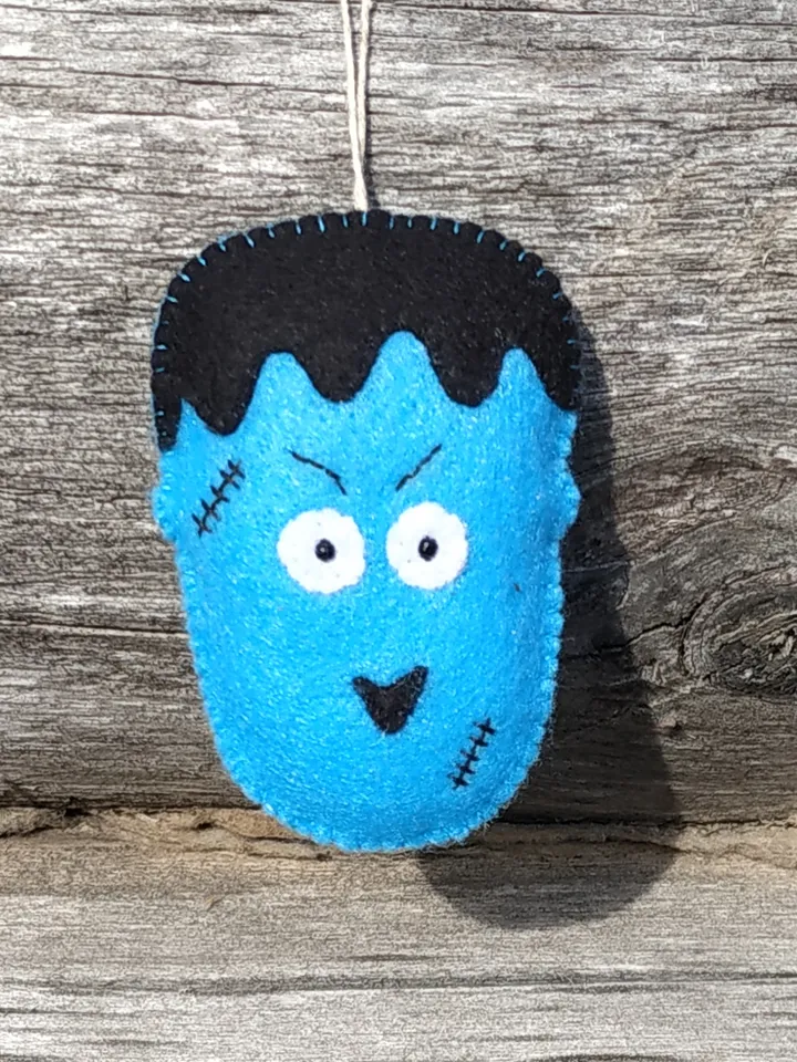 Halloween franky, franky ornament, monster, Halloween ornament, Halloween décor, plush franky toy, Halloween gift, felt franky toy, Halloween decoration, autumn thanksgiving, baby room décor, party favors