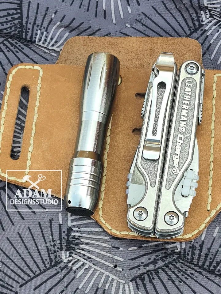 Leather man sheath,PDF Leather Multitool Belt Sheath Organizer, Leather Leatherman Wave, EDC Flashlight Holder multitool pouch PDF Fast&Easy