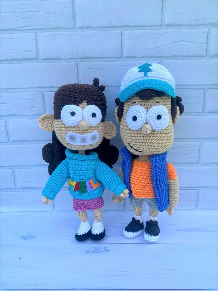 Dipper and Mabel Pines amigurumi crochet patterns