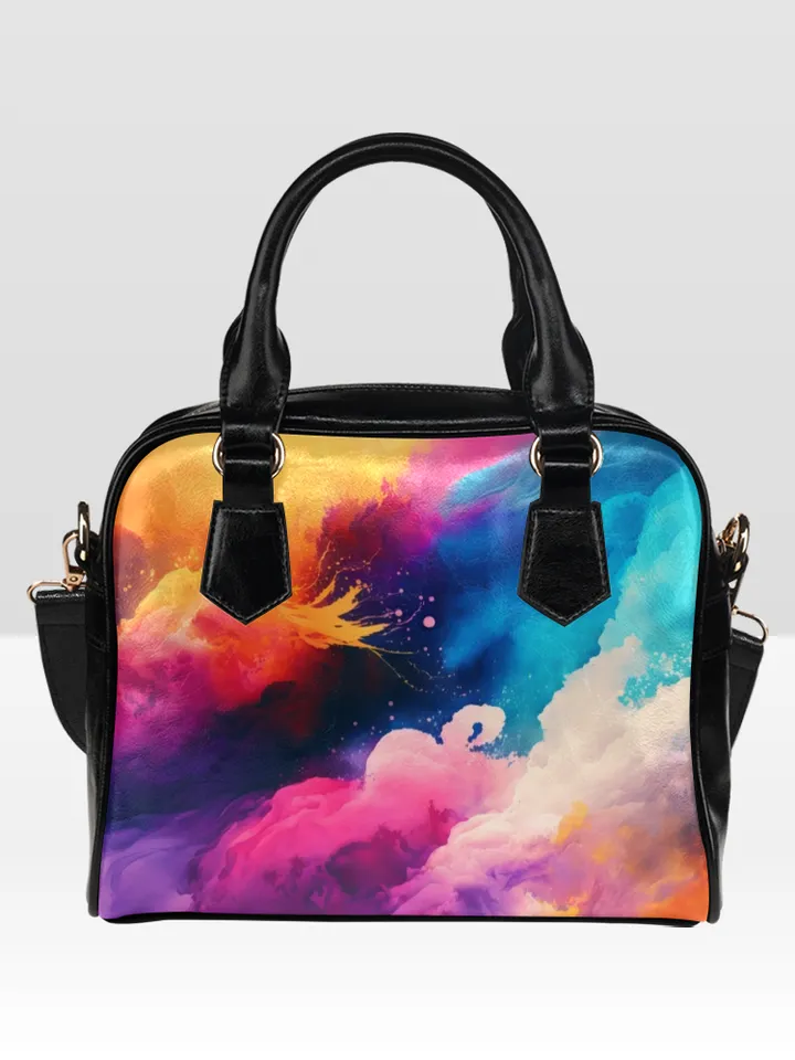 Colorful Watercolor Style Shoulder Bag