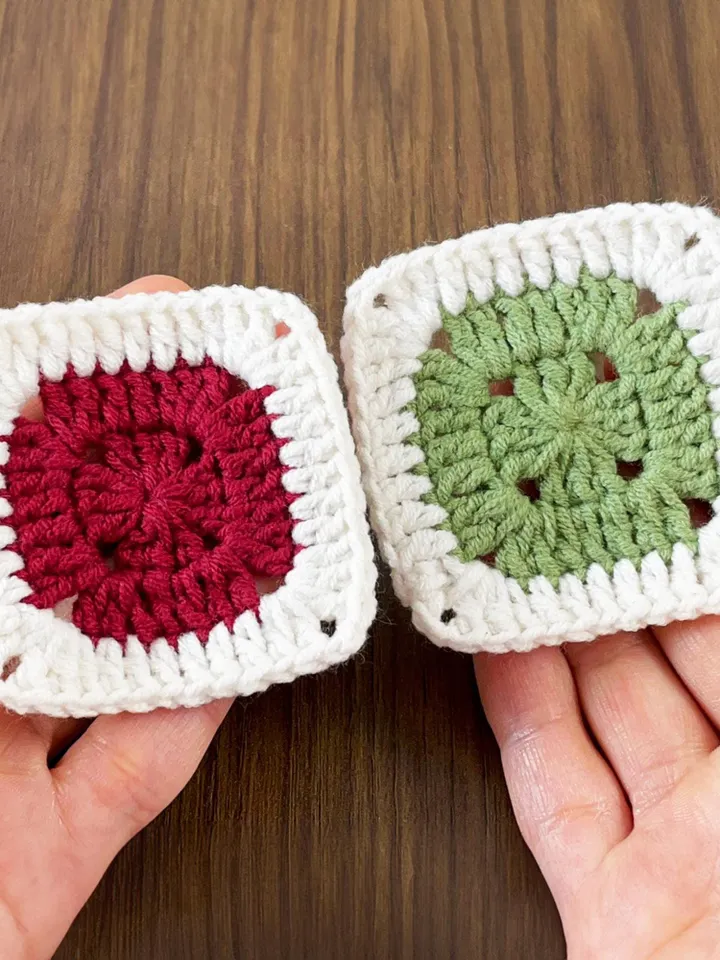 Two Color Solid Granny Square Crochet Pattern PDF for Beginners, Easy Crochet Motif Tutorial, DIY Blanket Patch, Instant Download Pattern
