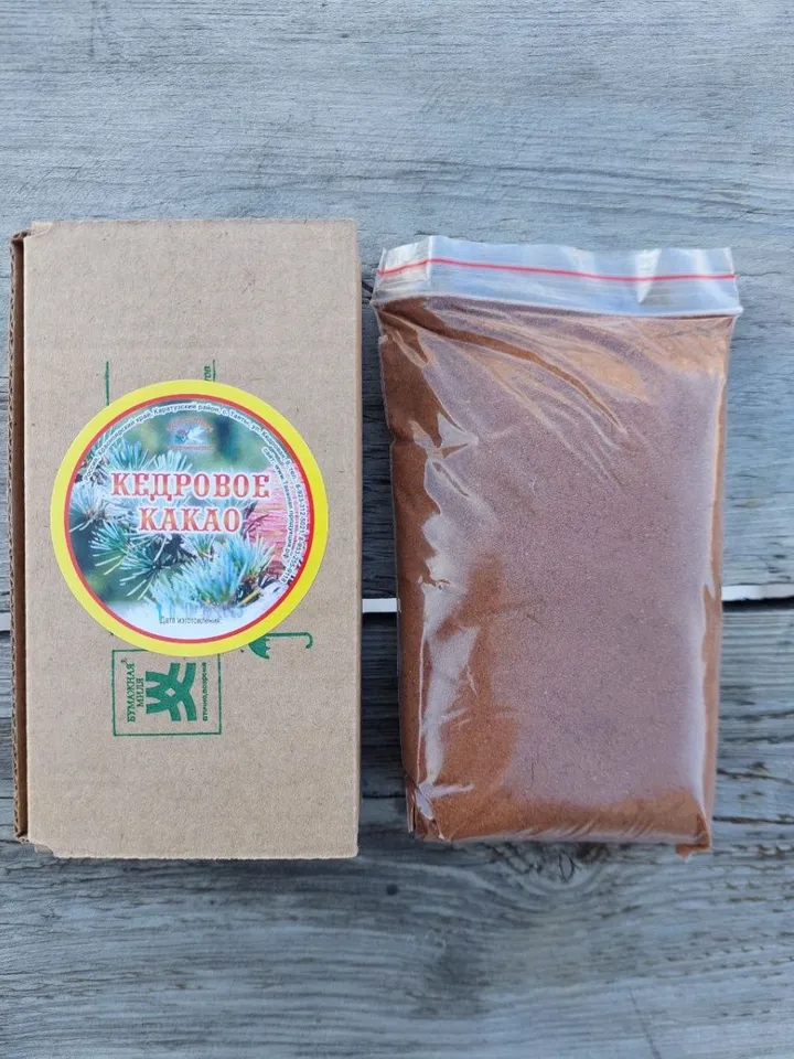 Cedar Cocoa Is A Unique Drink Natural Taiga Products from Siberia Useful Product 200 g / 8.8 Oz