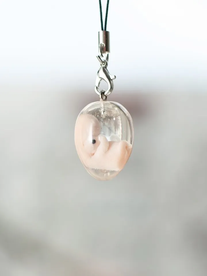 Embryo 7 weeks, 7 weeks pregnant, Sculpture cast in resin, charm ...