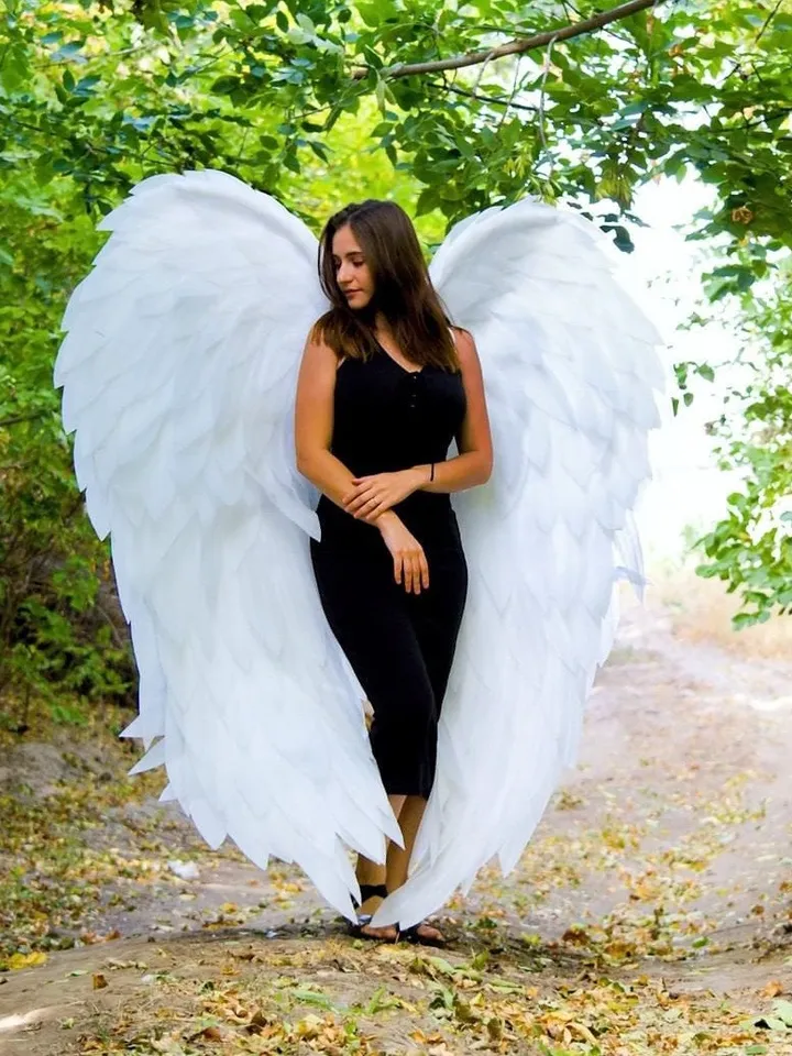 Angel wings, white angel wings, wings cosplay, Christmas wings, costume angel wings