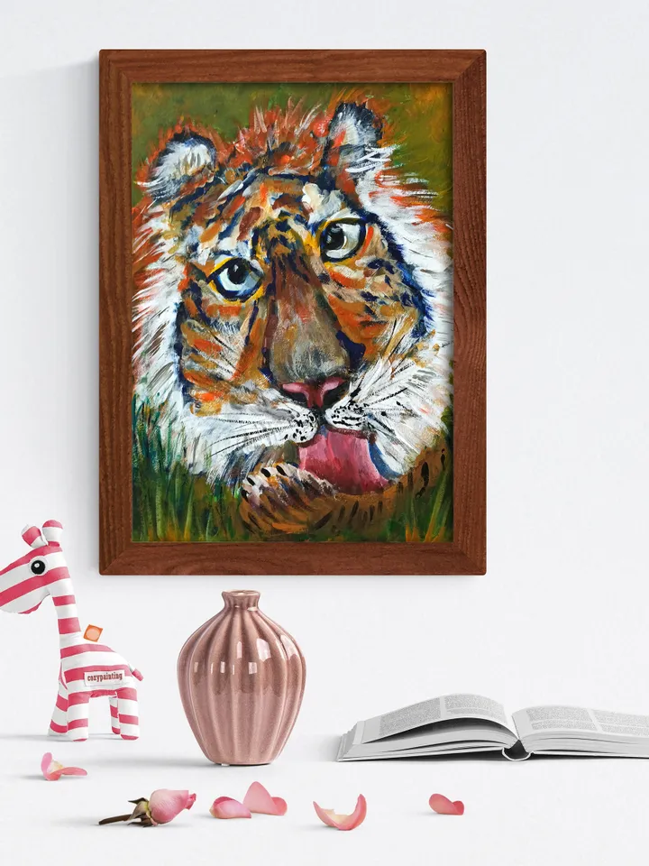 The Tigger. The Party Was A Success. Original Acrylic Painting