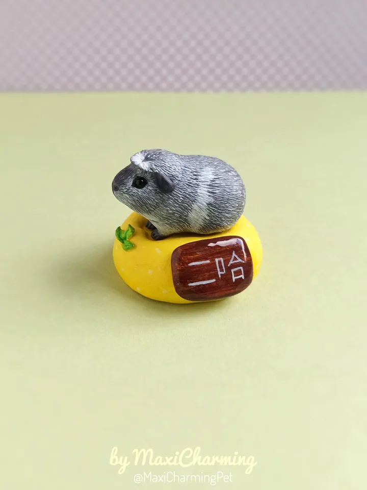 Guinea pig portrait from photo