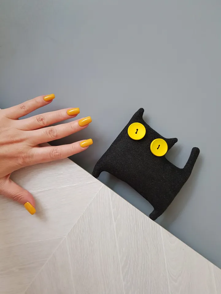 Black Cat Sewing pattern PDF, halloween doll diy, stuffed animal pattern