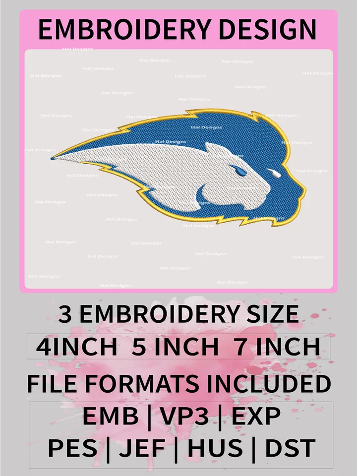 NCAA Hofstra Pride Embroidery File, 3 Sizes, 6 Formats, NCAA Machine Embroidery Design, NCAA Logo, NCAA Teams