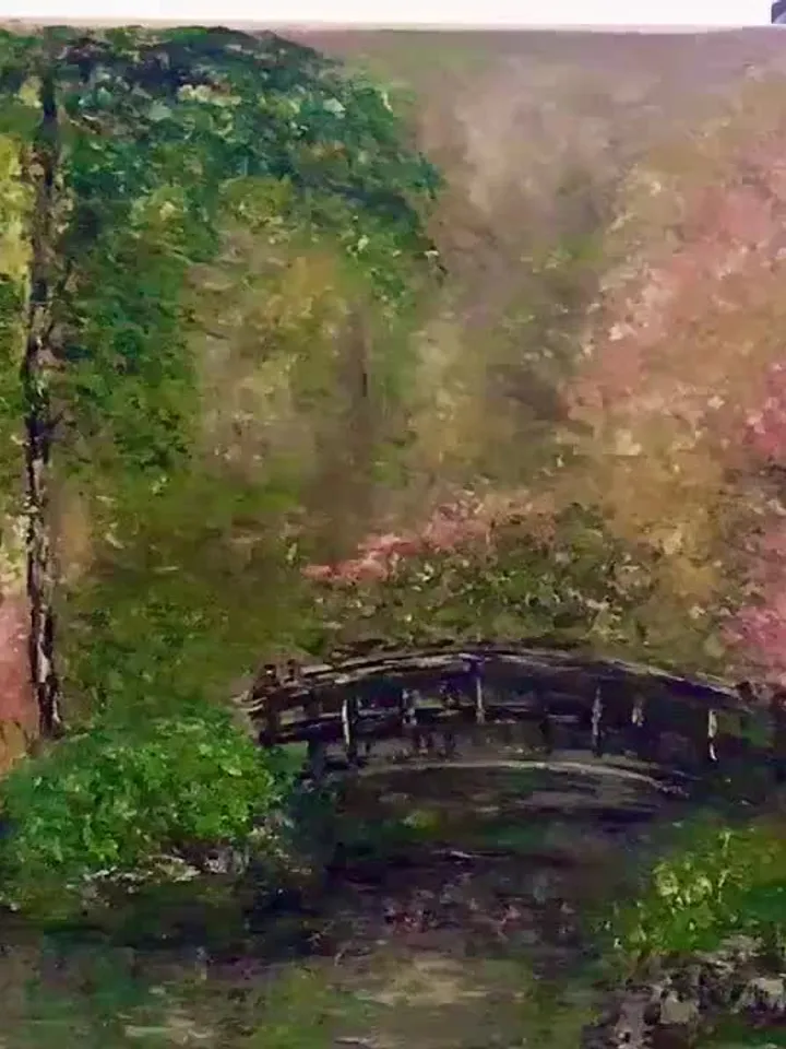 Japanese landscape painting japanese garden,autumn landscape,floral landscape,landscape canvas art,wall hanging,home decoration.