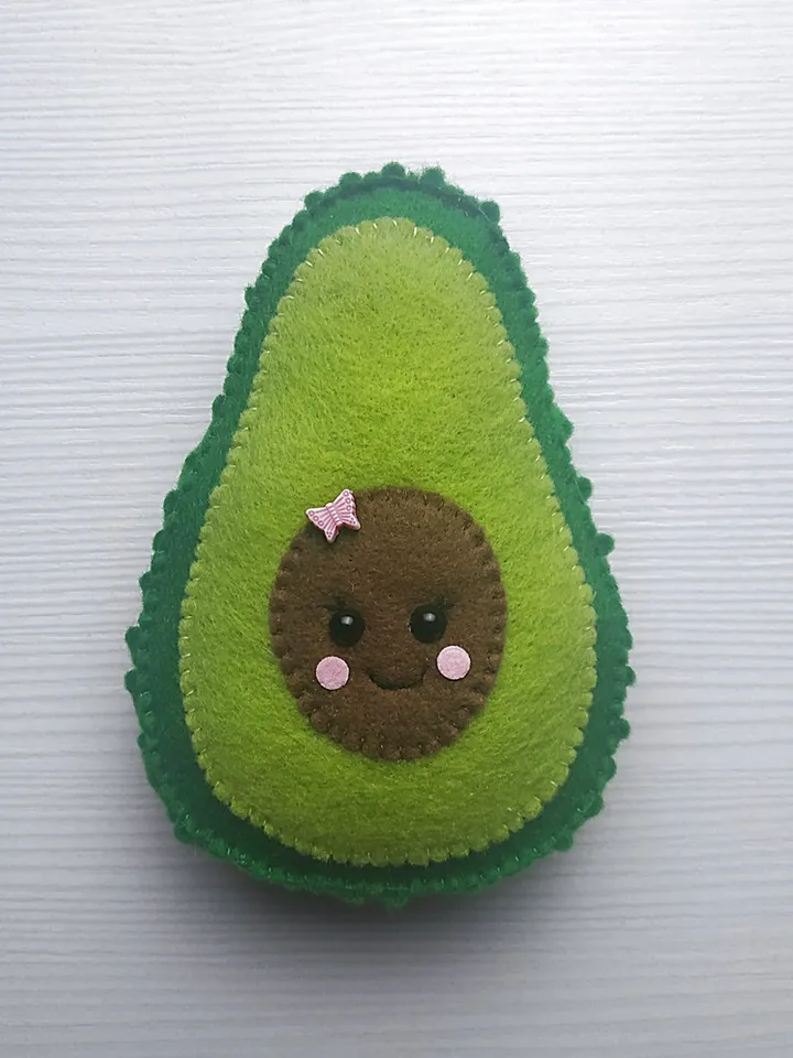 avocado felt pattern, avocado pattern, plush avocado toy, felt pattern, felt kawaii avocado, felt sewing pattern, stuffed avocado gift, felt toys pattern, avocado ornament, toddler kids toys, cute avocado, baby shower gift