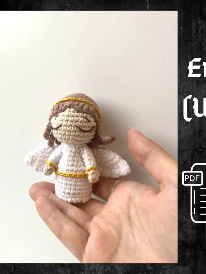 PDF Christmas Angel Crochet Pattern, Amigurumi Angel Pattern, Easter Pattern, Crochet nativity, Angel doll, Amigurumi crochet toys