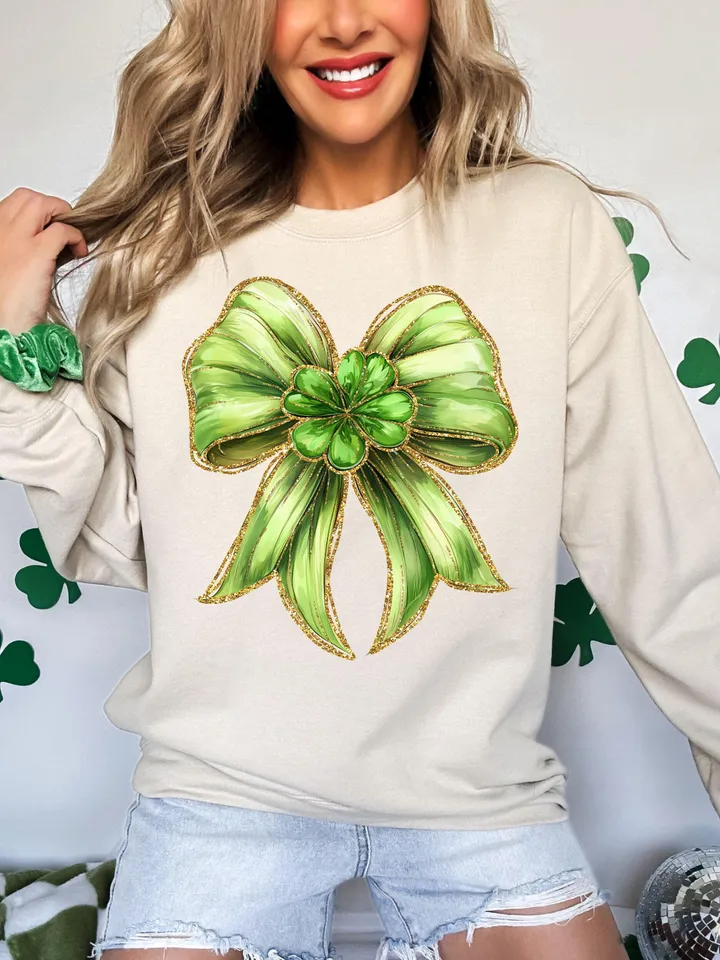 St. Patrick’s Day Bow png, St Patricks Coquette PNG, Coquette PNG, Glitter Faux Disco png, St Patrick's Day png, Shiny Irish png, Shamrock