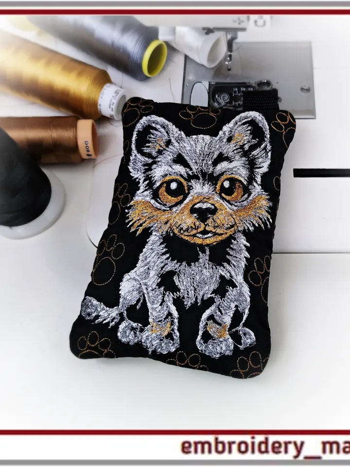 In The Hoop Embroidery Design Bag Dog quilting ITH from Embroidery Manavi 05