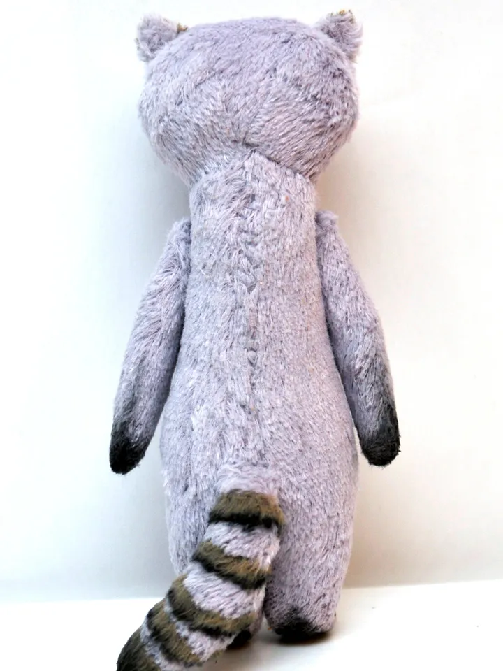 PDF Raccoon the Cutest Guy E-pattern for 8" (20cm) Artist teddy toy racoon/ coon sewing instructions anime teddy friend