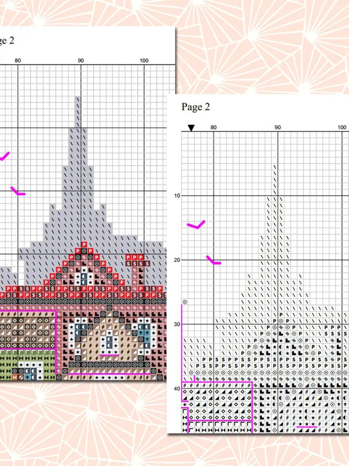 Fall houses cross stitch pattern PDF download Autumn cross stitch chart, Autumn city pattern digital PDF, Urban landscape, Home decor #E18