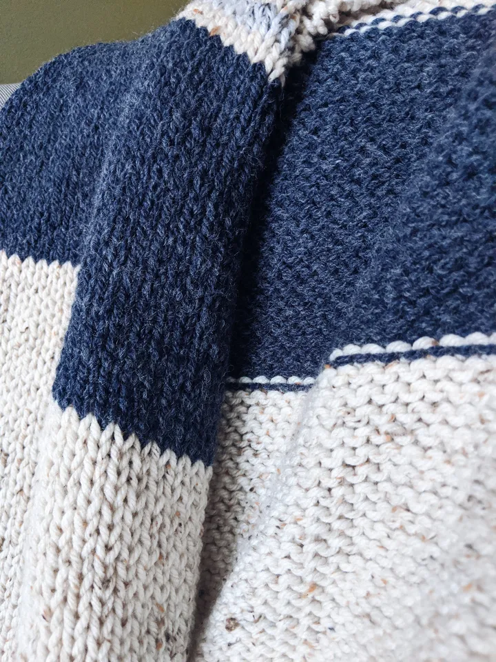 Knit PATTERN - Oatway Throw Chunky Knit Blanket