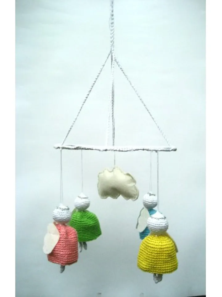 Angels mobile, Baby Angels crib mobile, Thebabemuse, forest mobile, baby shower gift
