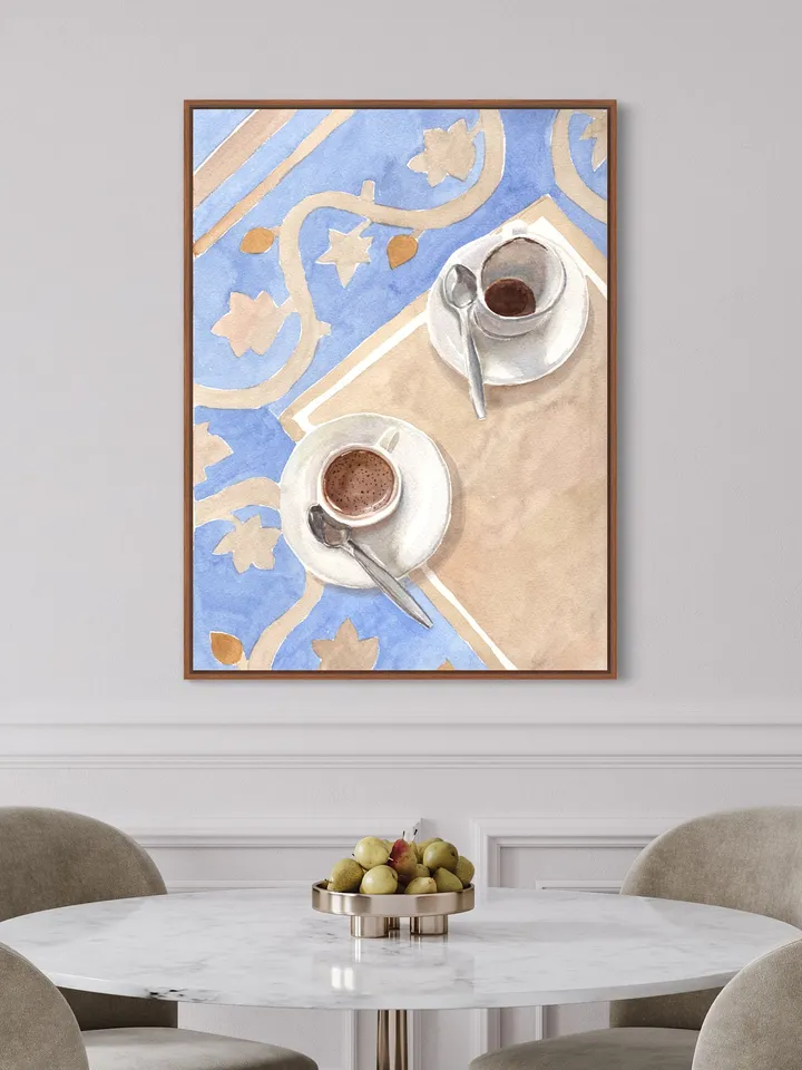 Coffee Still Life Watercolor Painting, Office Motivation, Kitchen Print, Modern Poster Poster, Cup Of Coffee Poster, Minimal Boho Coffee Art