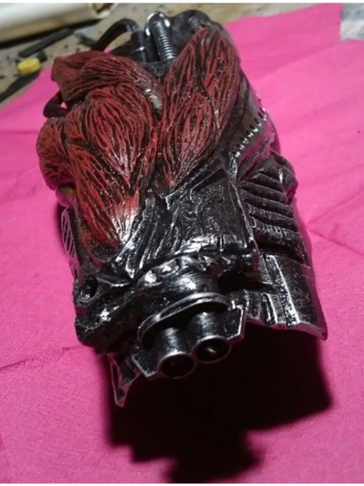 Warhammer 40000 cosplay Bracers Biomechanics-style. Biomechanical distortions
