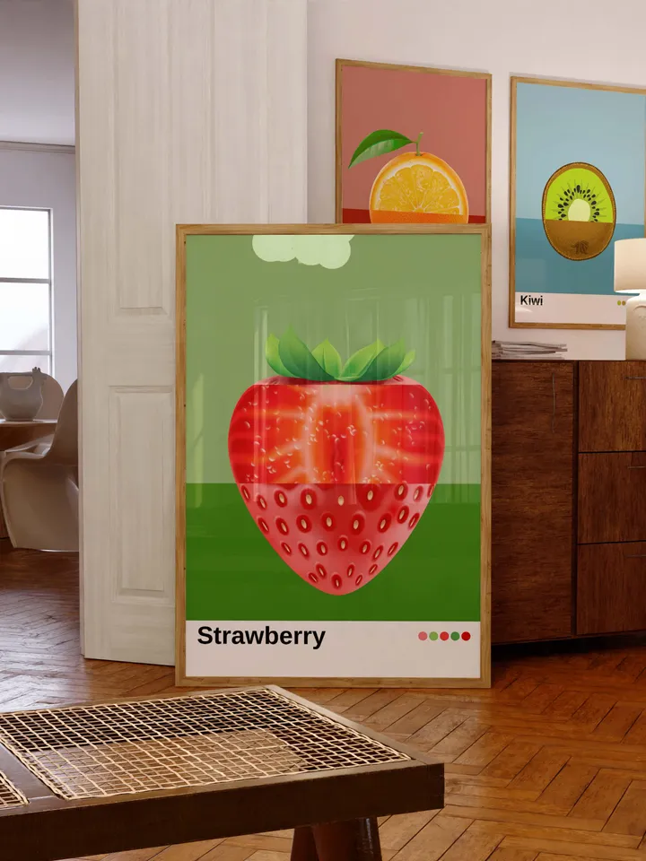 Fruit Printable Wall Art – Modern Minimalist Kitchen Decor Set
