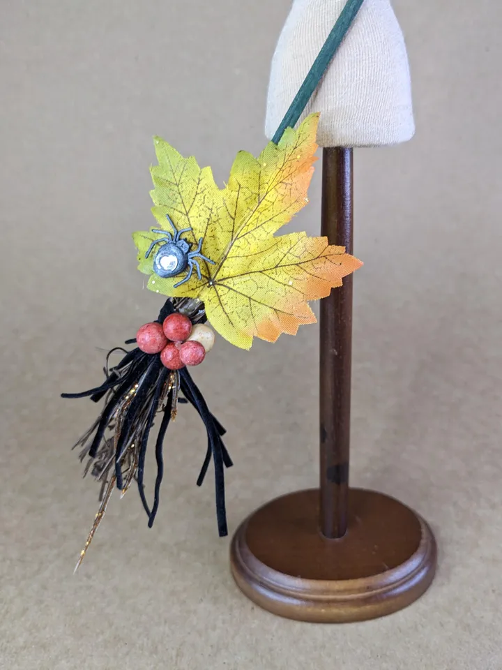 Halloween witch broom for 1/6 scale fashion dolls