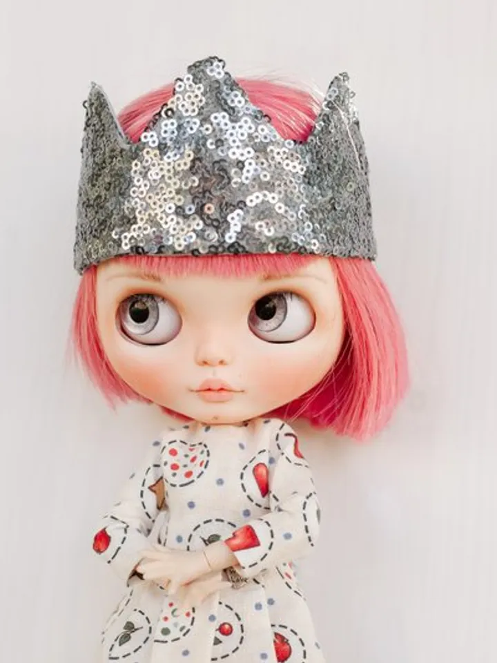 Sequin Crown for Blythe Doll