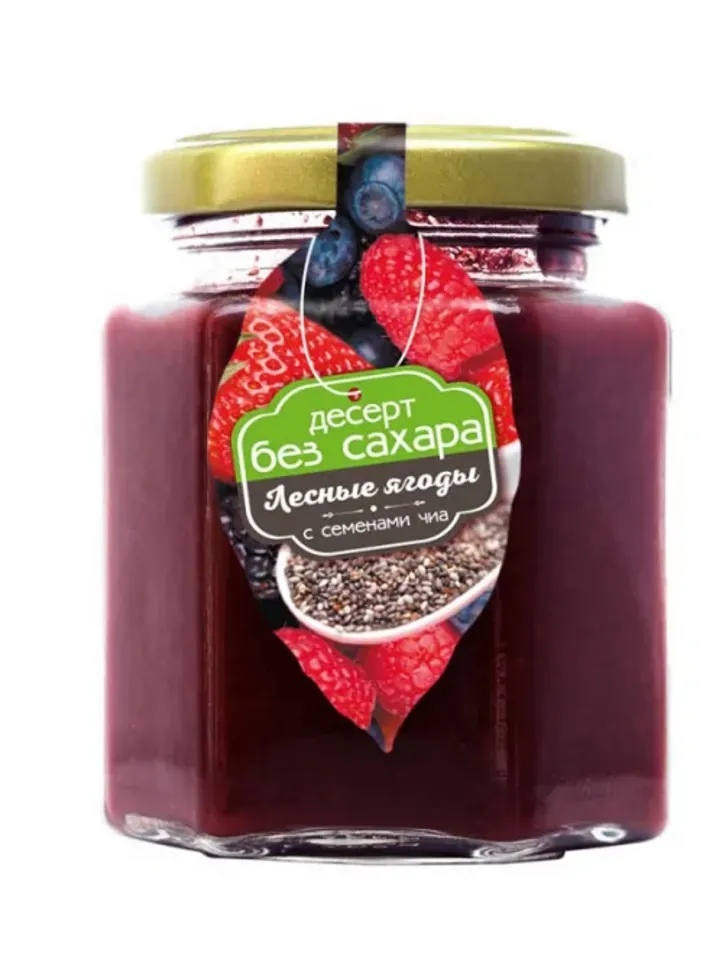 Sugar-free dessert (wild berries), 200gr.