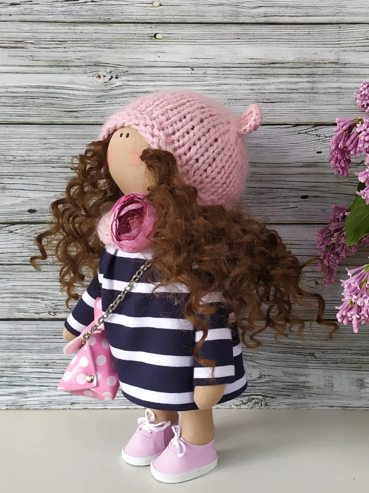 Textile interior doll/ Tilda doll/ Home decor
