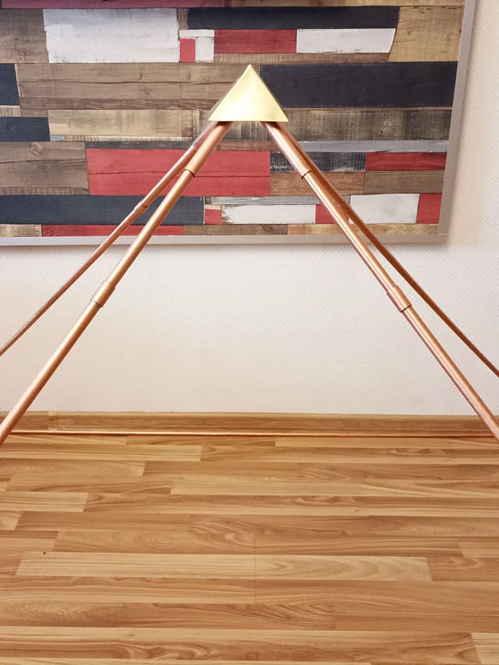 Copper pyramid healing, meditation copper pyramid , reiki healing tool