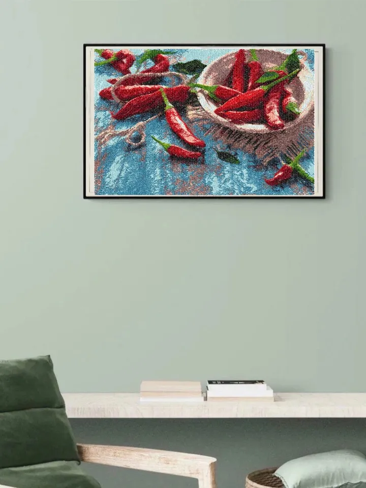 PhotoStitch Chile Pepper machine embroidery designs digital embroidery pattern PhotoStitch Machine embroidery motif Food embroidery pattern
