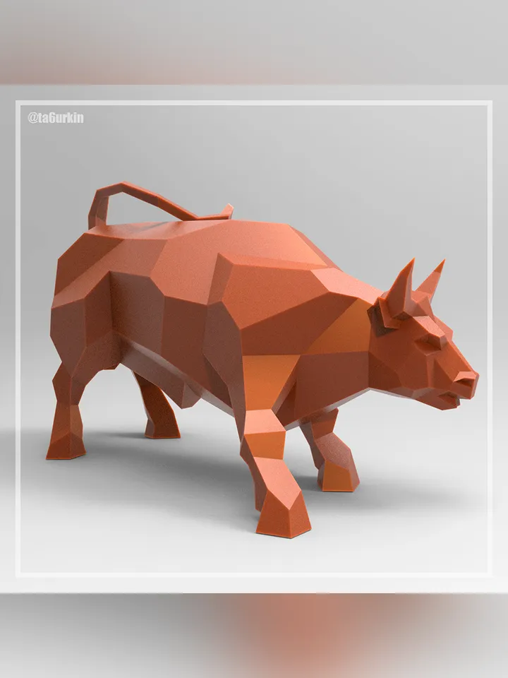 Welding Project Plans Drawings Charging Bull (DXF, PDF)
